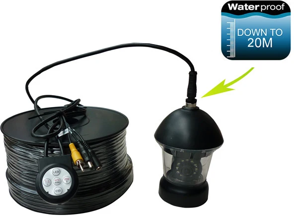 7 inch Fish Finder Video Camera 20M Cable 360 Degree Underwater Rotating Fishing Camera Used For Underwater Fishing