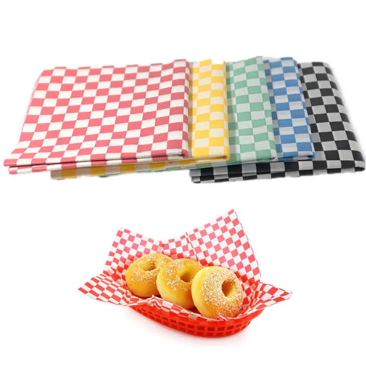 
Custom printed greaseproof silicone coated parchment paper custom burger wrapping paper 