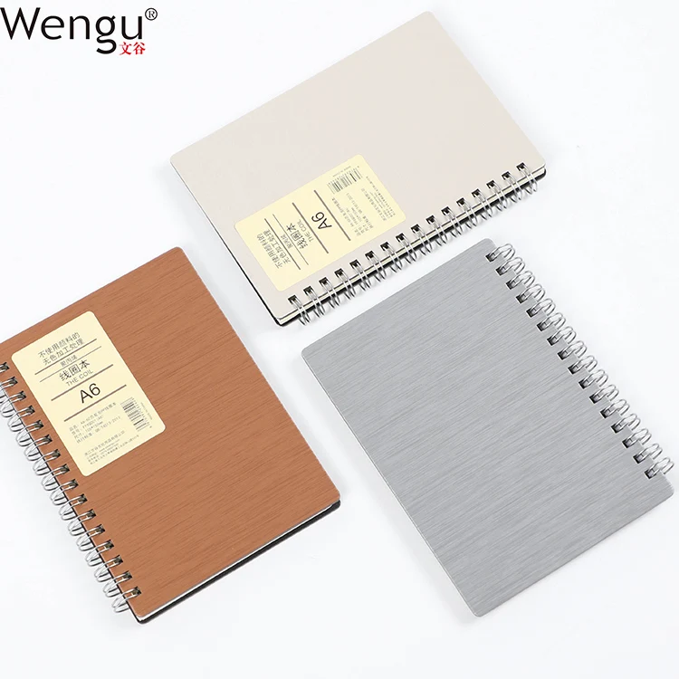 
Promotional Printing Factory Double Wire Bound Pretty Fashion Pp Hardcover Spiral Notebook Note Book 