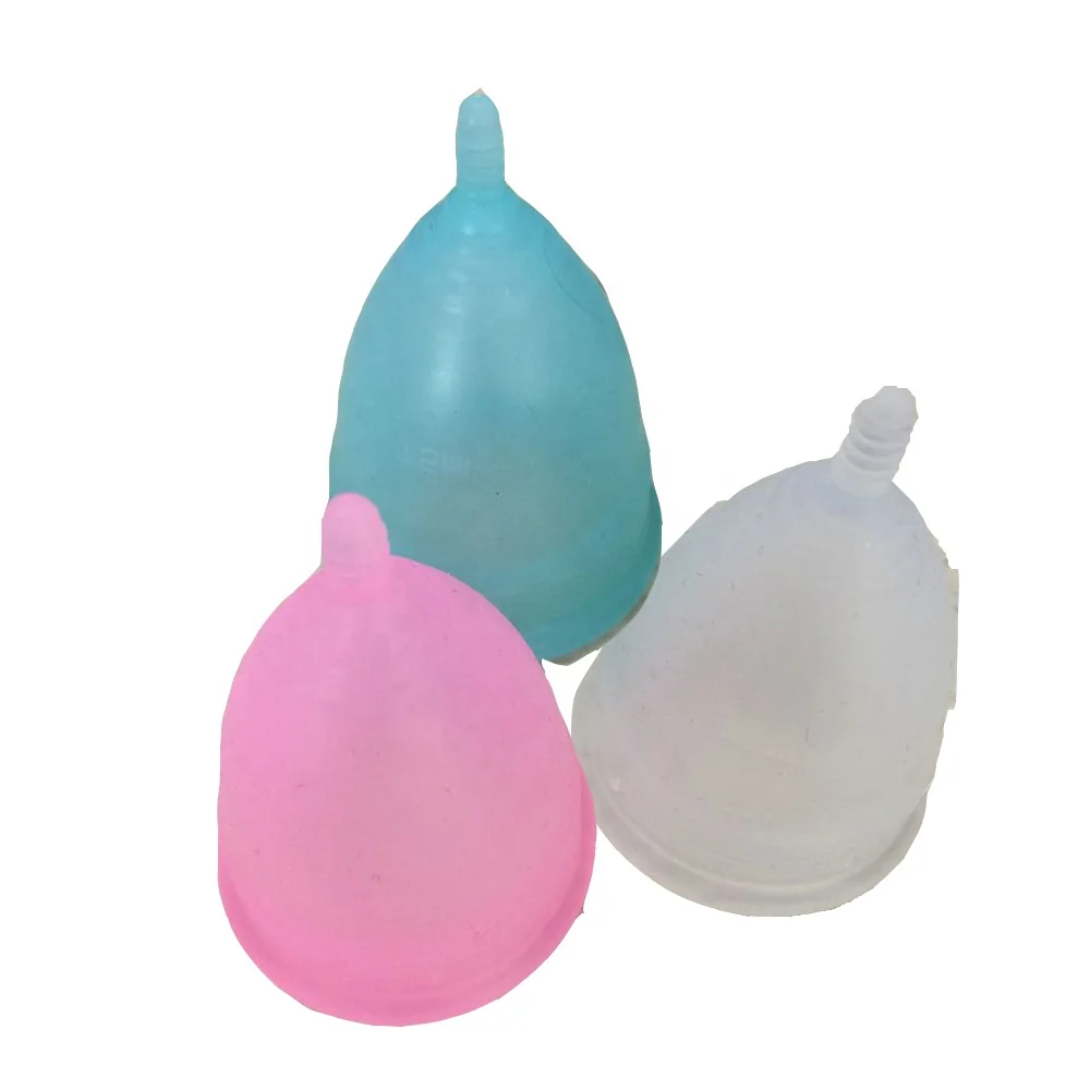 
Customized size colored silicone lady reusable menstrual cup 