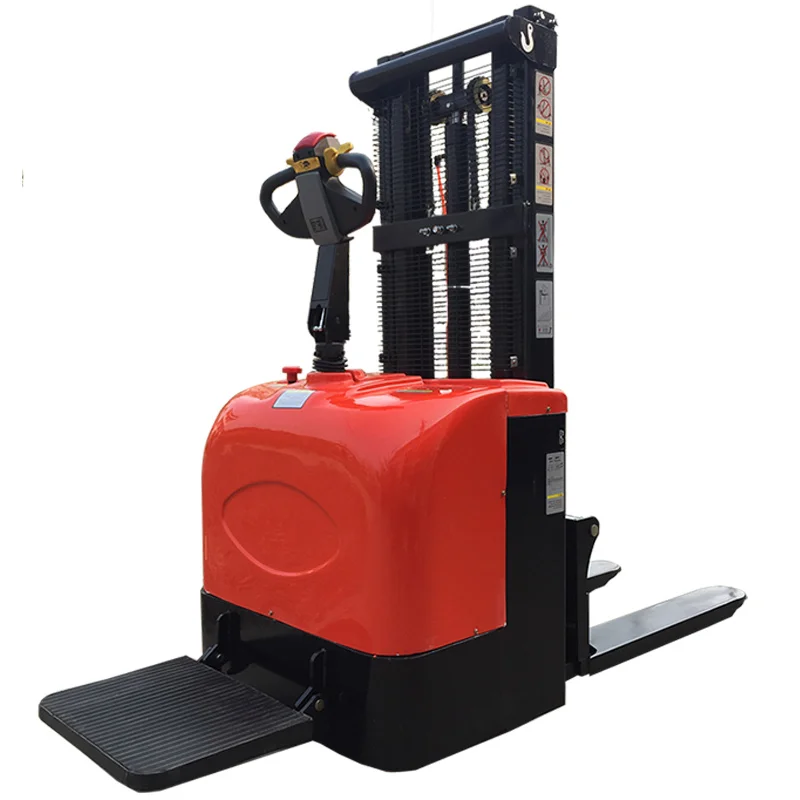 High quality hydraulic walking forklift pallet stacker