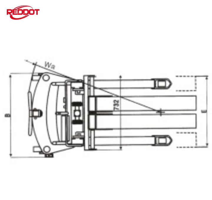REDDOT high quality 1ton 1.5 ton 2 ton hydraulic semi electric stacker