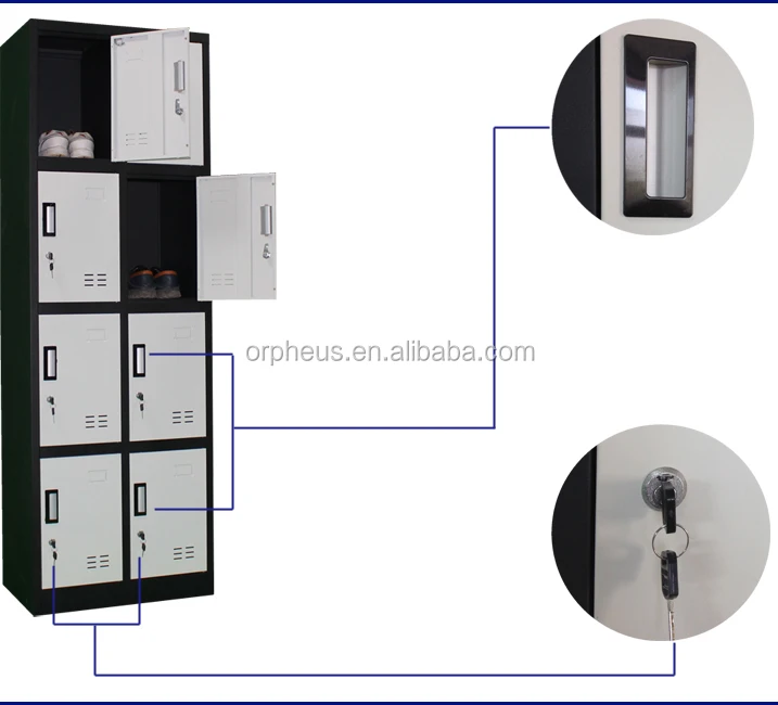 Food Storage Cupboard Personal Belongings Storage Metal Lockers for Staffs