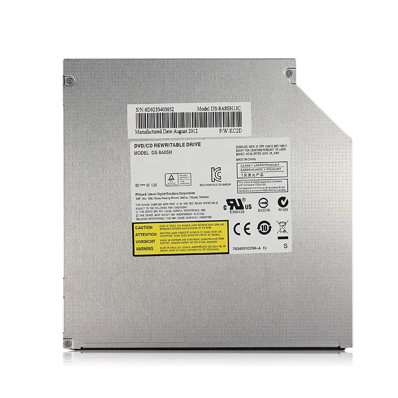 PLDS  DS-8A8SH 12.7mm SATA Tray load Laptop Internal DVD-RW Drive