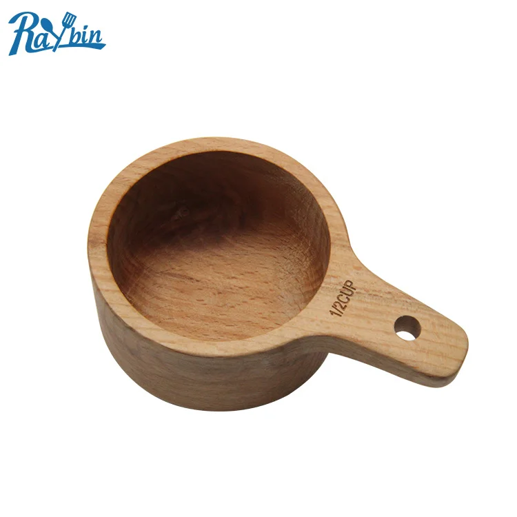 New design kitchen gadgets wood measuring cups spoons