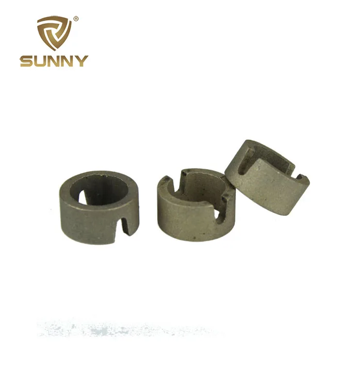 Diamond crown segment for hard rock core drill bit