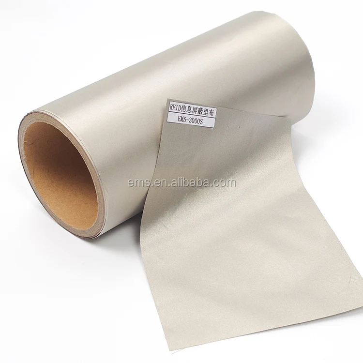 High quality Rfid Blocking fabric Electrically Conductive Fabric Lining fabric for bag