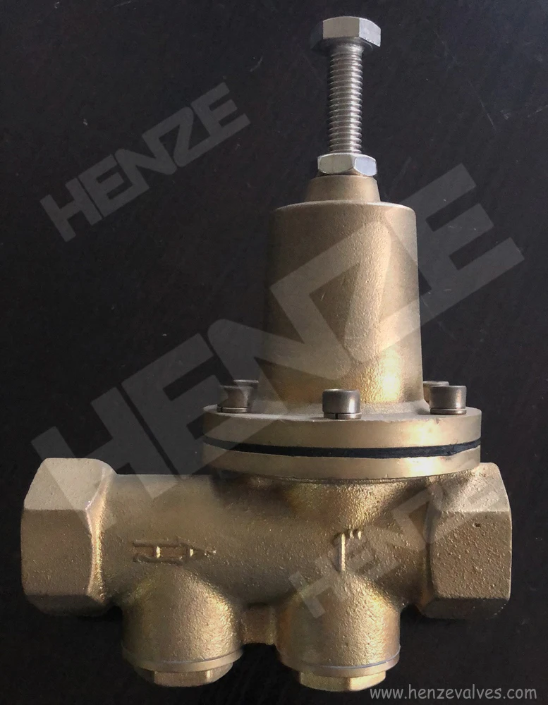 Bronze Pressure Reducing Valve With Gauge