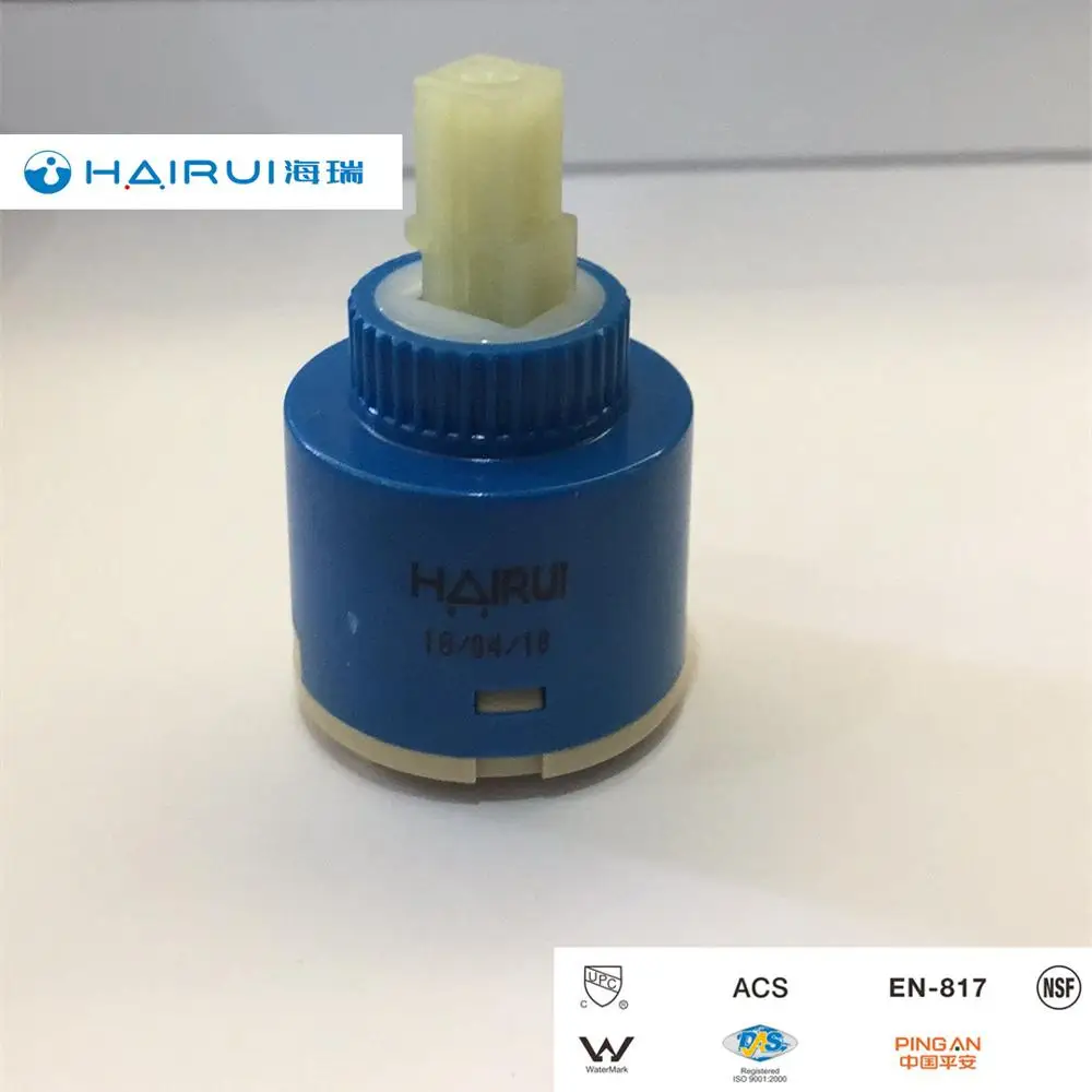
35mm single sealing standard series ceramic cartridge export to Iran faucet tap HAIRUI HR35D-01 use Japanese PC and Korea PPO 