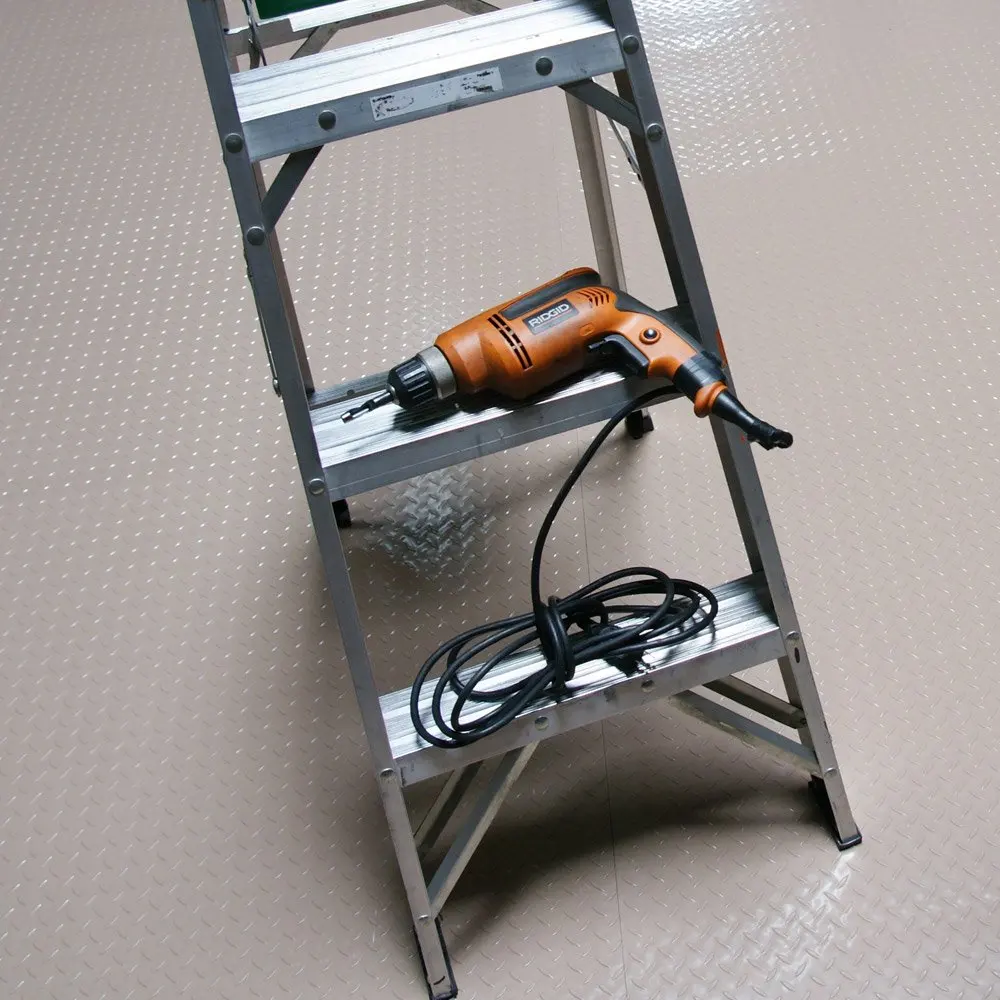 Rubber Cal Diamond Plate Metallic PVC Flooring