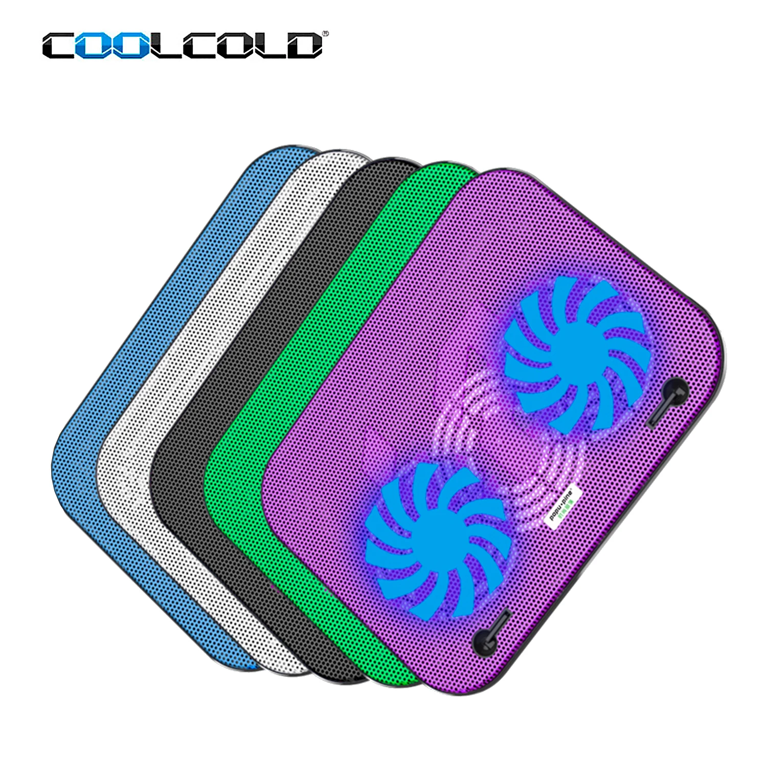 Высокое качество, легкий, удобный для переноски, регулируемый угол, двойные вентиляторы, охладитель для ноутбука