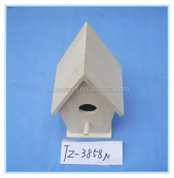 Unfinished Wooden Birdhouses for Crafting, Creating and Decorating