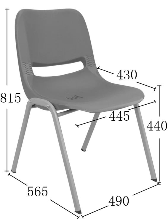 Plastic stacking chair of wedding chair