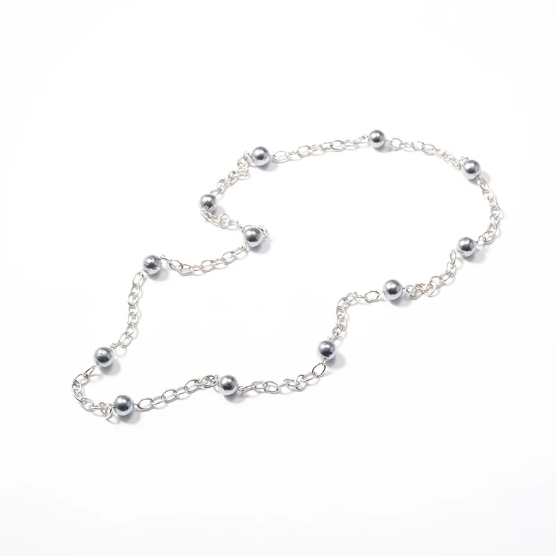 high quality indian long shell pearl bead necklace designs