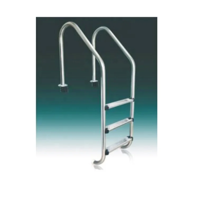 Swimming Pool Ladders Pool Rails Pool Handrail Stainless Steel Silver Carton Box CE Concrete Pool or Spa Pool 3 Steps SF/SL/MU