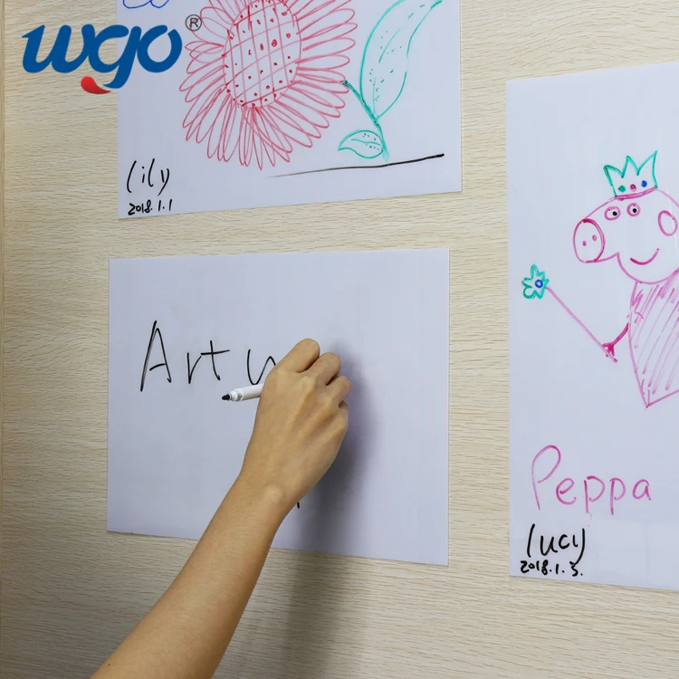 Classroom sticky movable dry erase adhesive school white board to do list note writing pad sticker fridge magnet calender