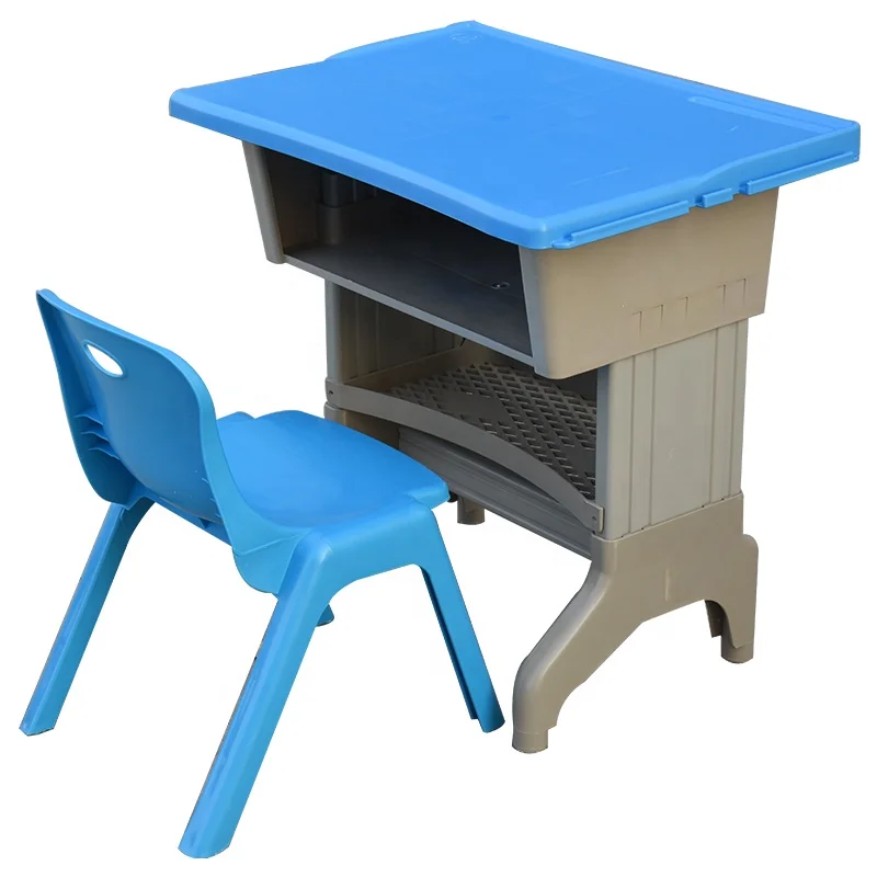 
quality school table and chair set for primary school with hang bag kids single double table 