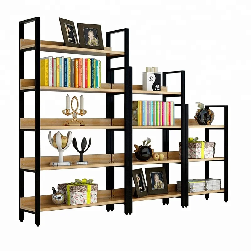 used  bookcase modern metal bookshelf dividers for library decorate