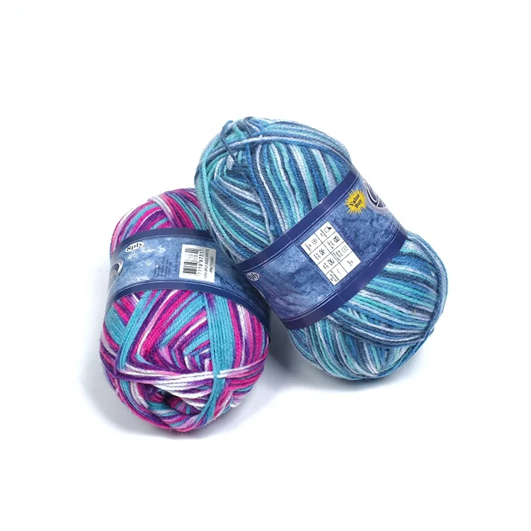 
China Acrylic Blended Yarn Fancy Yarn Manufacture Cheap Cotton Knitting Yarn 