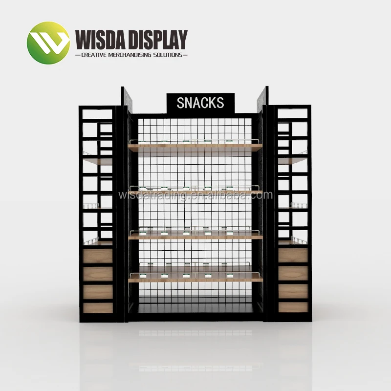 
Factory Directly Sell Snacks Retail Display Racks Supermarket Rack Store Display Stand WISDA Display Guangzhou China Heavy Duty 