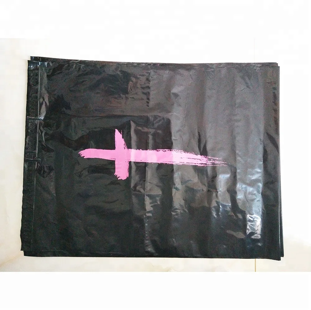 Poly Mailer Plastic Courier Mail Bag /Custom Mailing Bag Poly Mailer Mail Bag with white printing