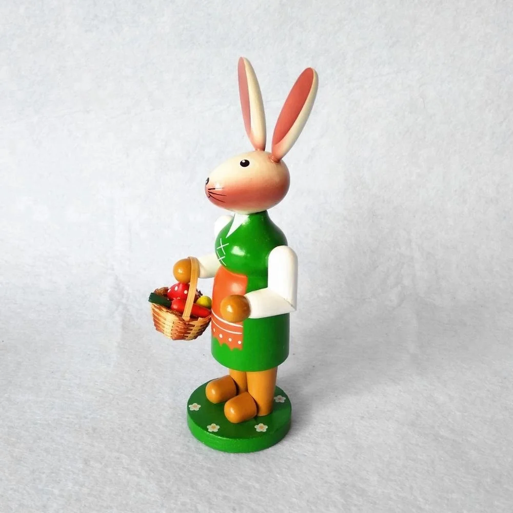 Wood handmade craft easter bunny rabbit decor