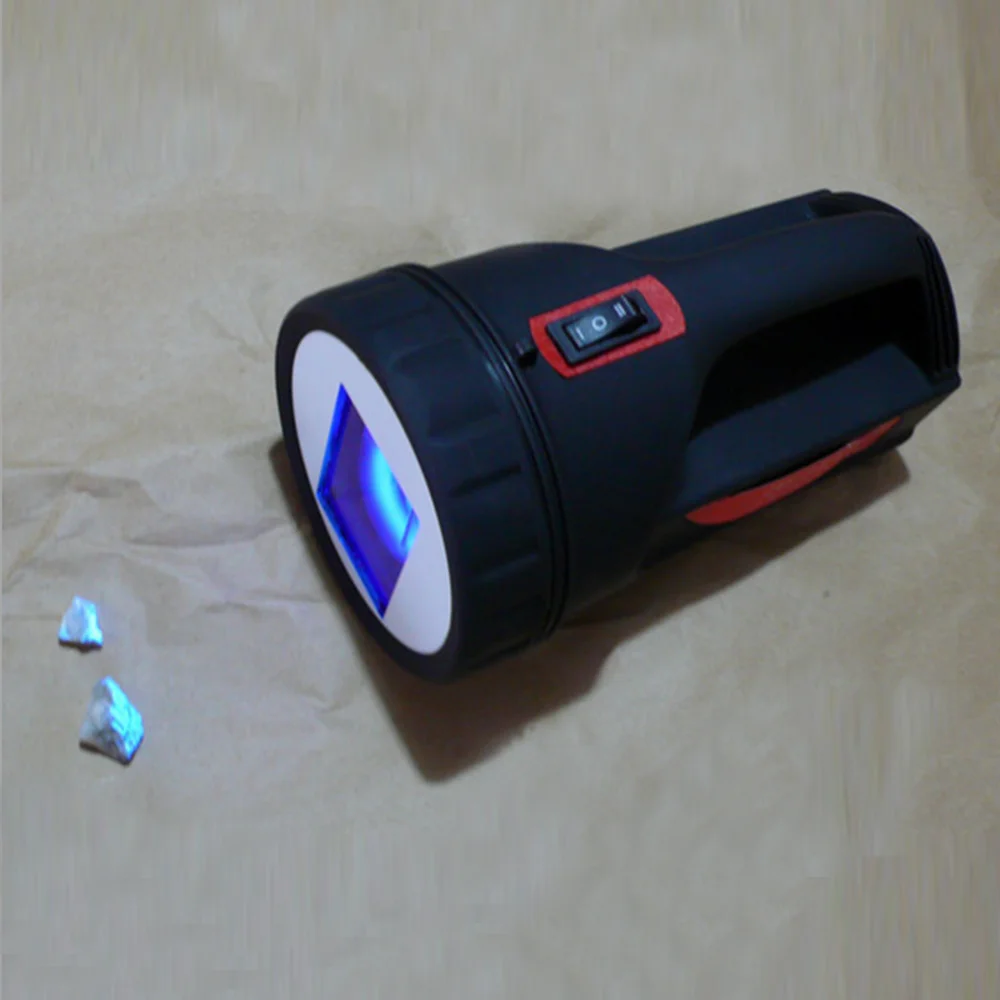 Rechargeable Ultraviolet Fluorescent Mining UV Lamps with Optical UV Filter