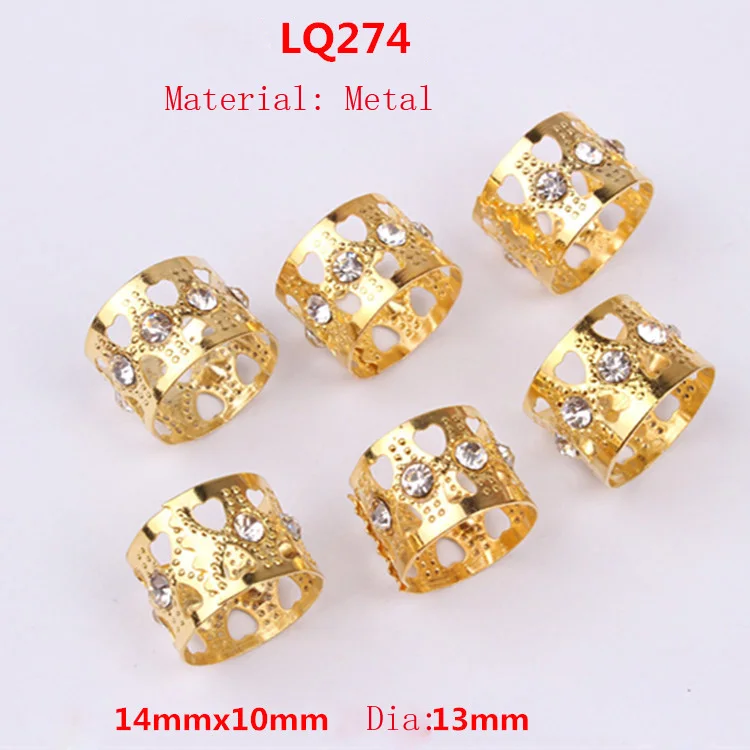 Zoesoul High Quality 1pc 14*10mm Metal Cuff Clip Hair Braid Beads For Dreadlocks Hair Extension