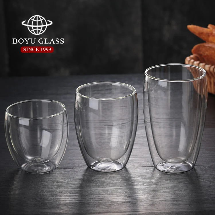 
 Оптовая продажа, стеклянная кофейная чашка с двойными стенками  