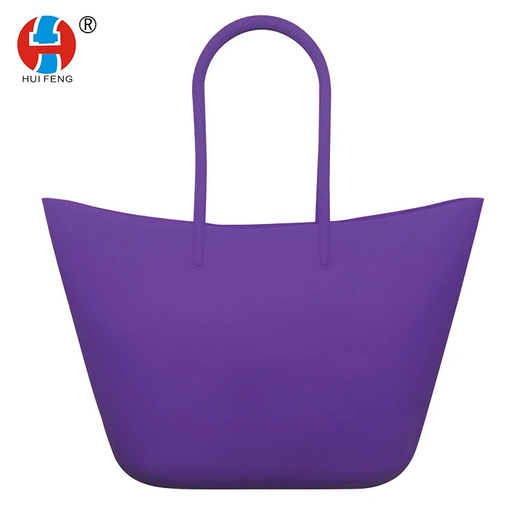 Wholesale OEM Customized Shopping Beach Water Proof Eco Friendly Silicone Shoulder Handbag