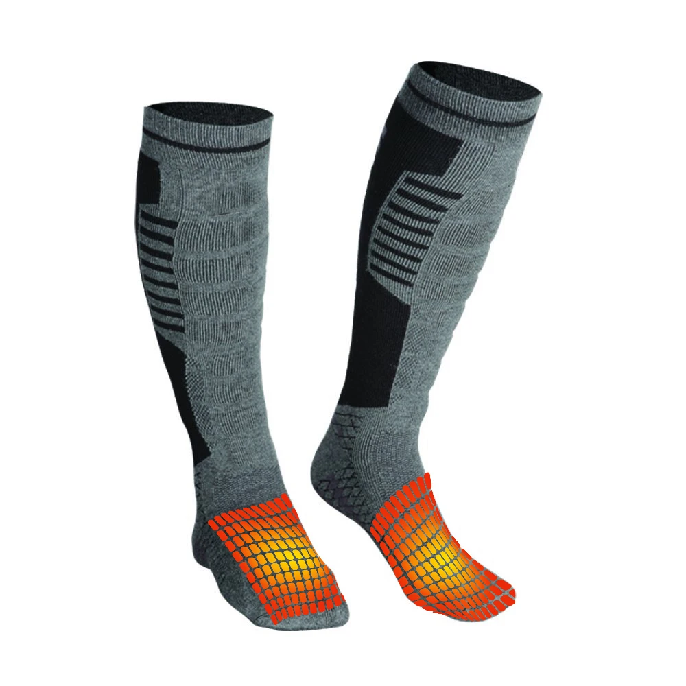 Customized Thick Winter 0utdoor Footwarmer Rechargeable Electrically Heated Socks Washable with Pockets