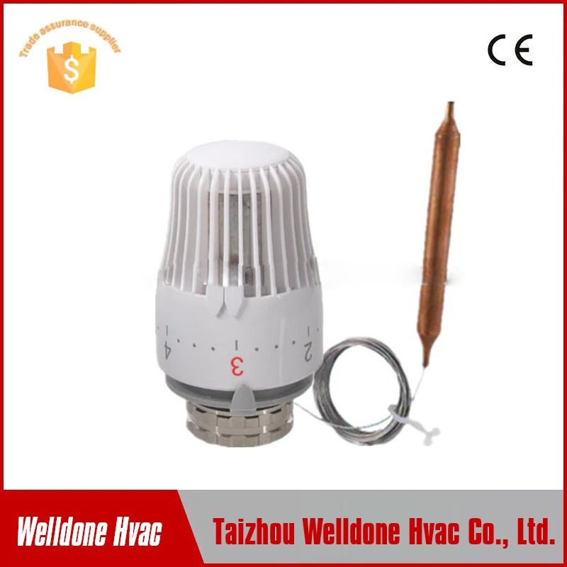 Remote control Sensor Thermostatic Capillary Controller floor Heating Radiator Thermostat Head