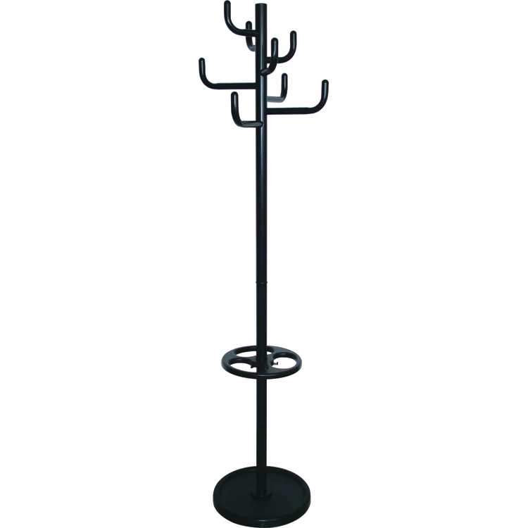 
Custom 3-tier iron clothes tree shaped parts coat rack standing cloth hanger rack for entryway 
