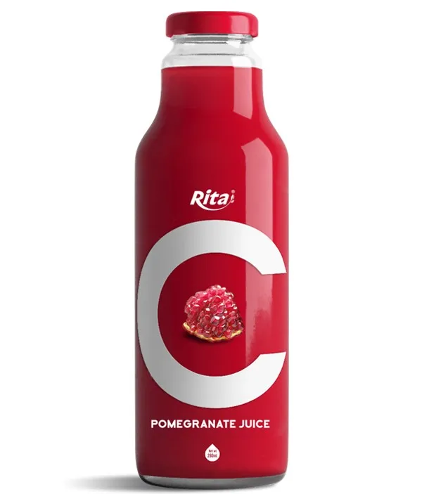 Bottled Pomegranate Red Juice Drink
