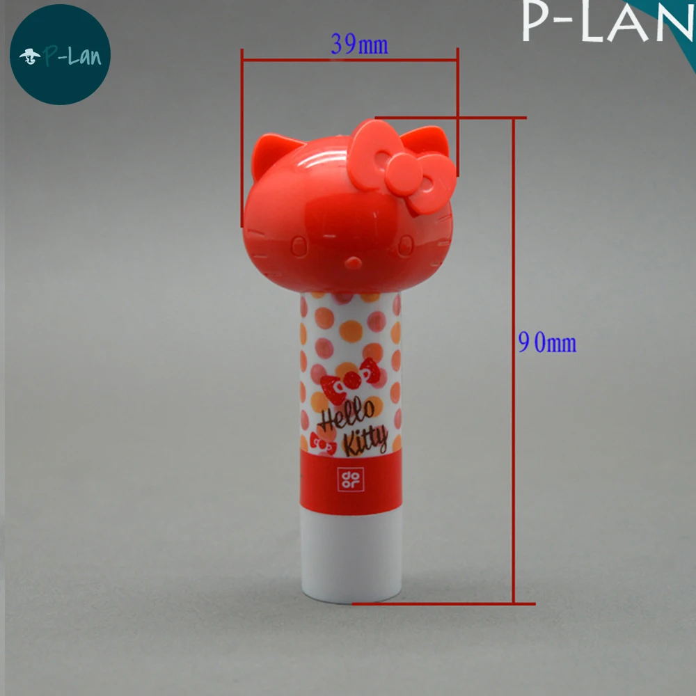 2017 New Design Custom Small Lip balm Tube With Hello Kitty Cap