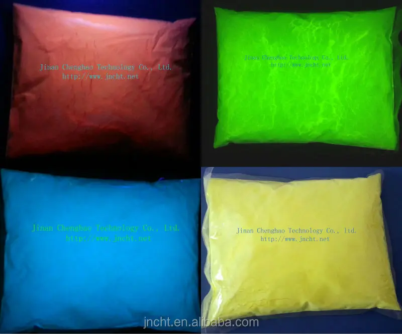 
orange red photoluminescent pigment glow in the dark powder 