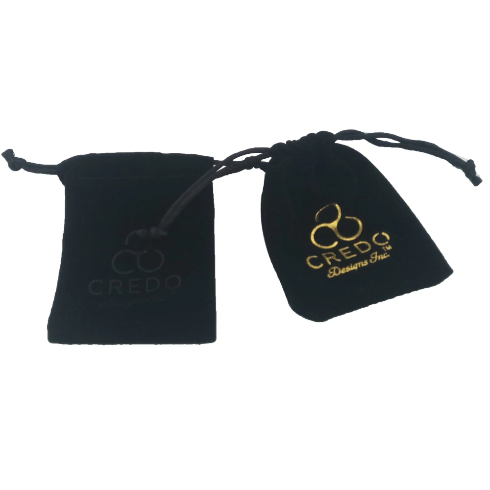 Wholesale custom logo envelope velvet bag jewelry packaging pouch