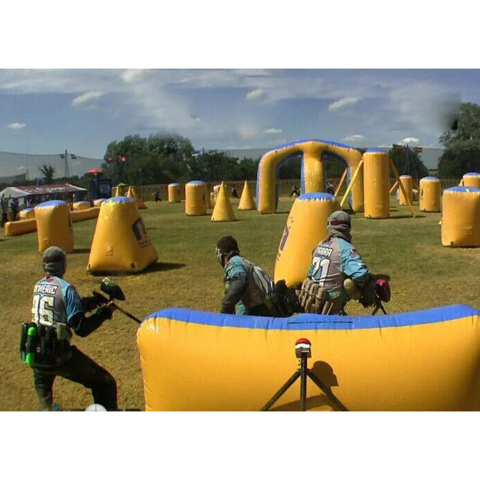 commercial sports equipment CS  inflatable paintball bunkers, gun inflatable paintball field for sale