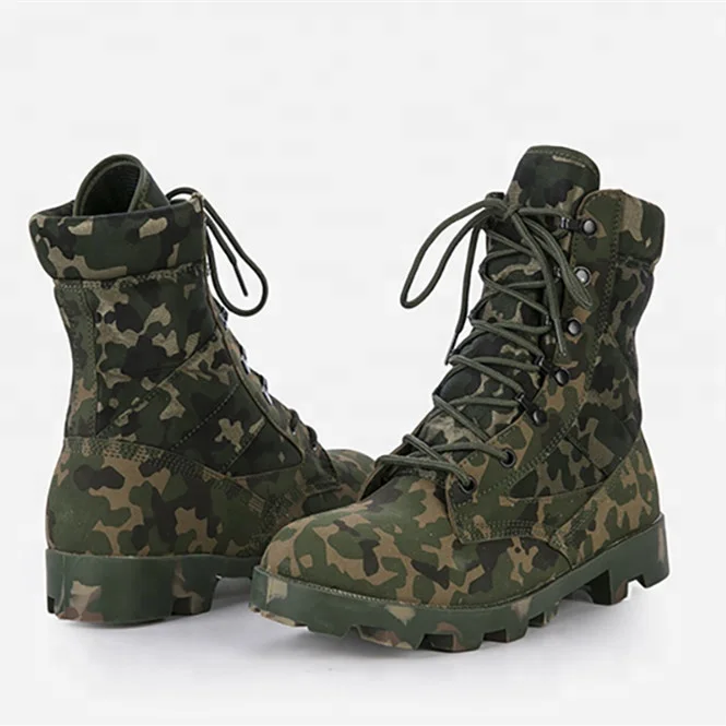 2018 New Style Army Suede Jungle Tactical Combat Camouflage Military Boot