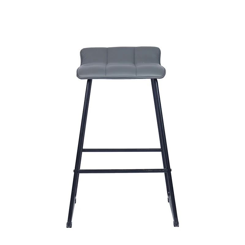  Недорогой Современный барный стул с 4 ножками из искусственной кожи для высокой стойки