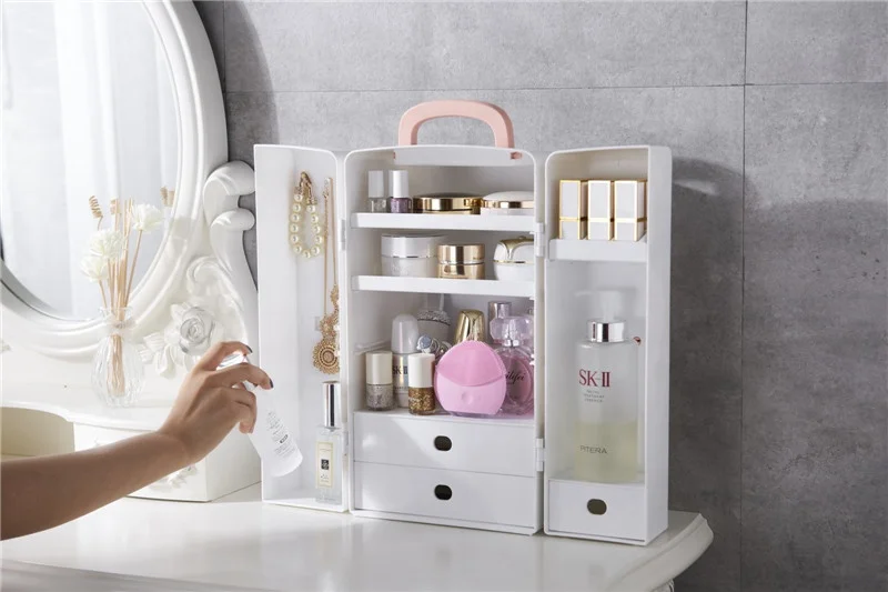 Large Capacity Organizer Makeup Kit Box  Cosmetic Container