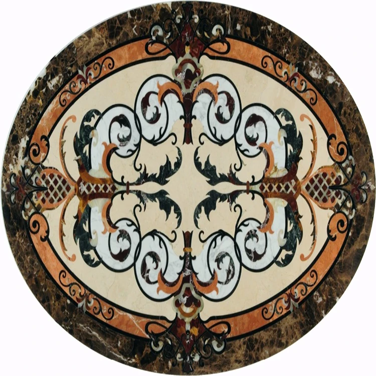 High Quality Stone Marble Oval Design Medallions For Decoration