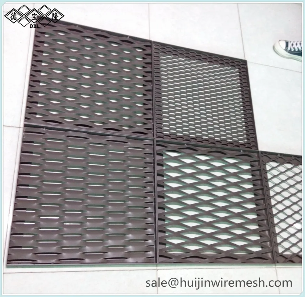 aluminum expanded metal mesh building facade decorative