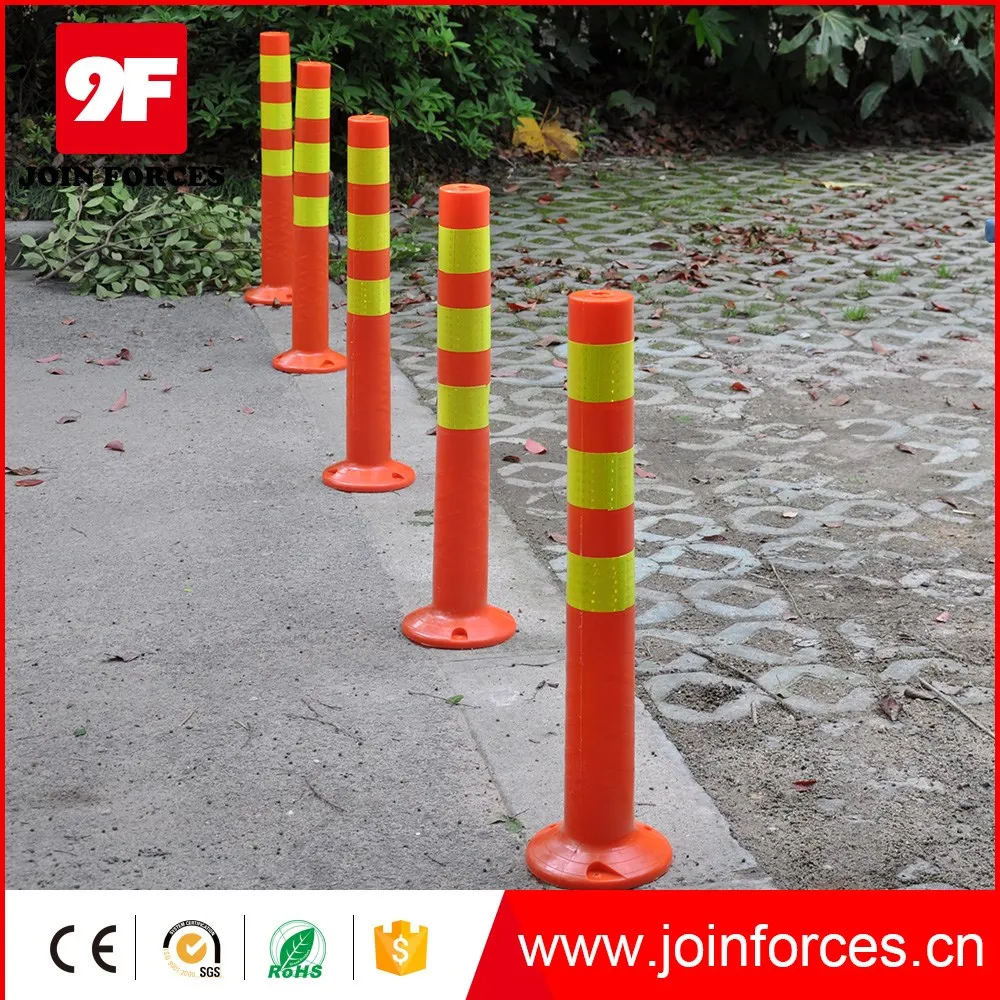 9F Reflective PE Reflective Delineator Pvc Bollard