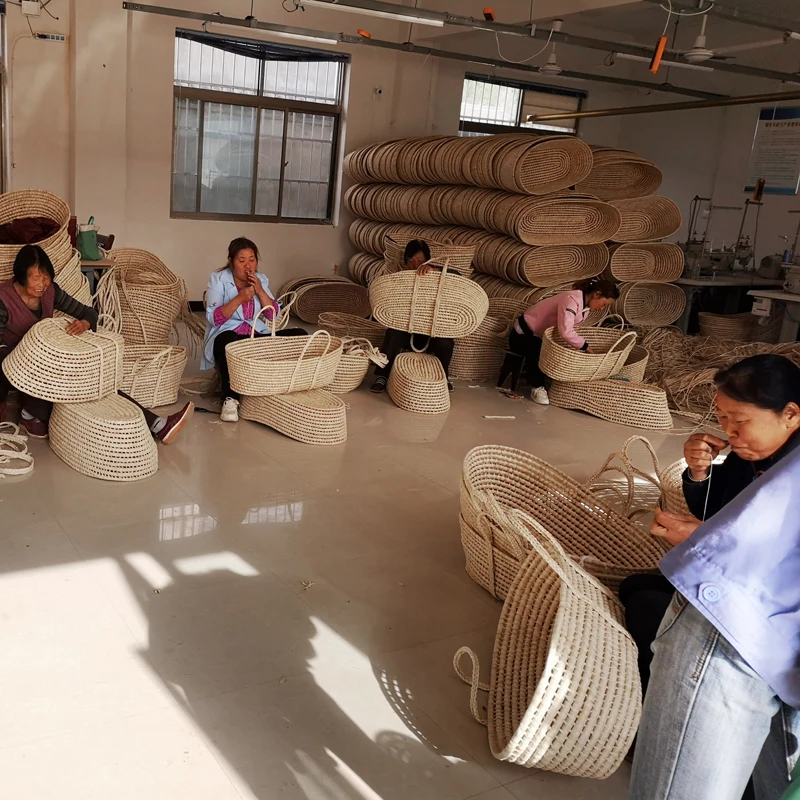 Maize Woven Rope Baby Bassinet Bed,Rattan Portable Baby Cribs Bed ,baby moses basket moses basket in baby cribs