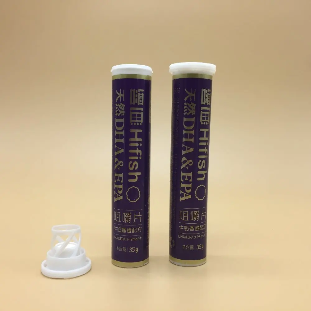 wholesale PP plastic 60ml pill tube for effervescent tablets packaging with custom logo
