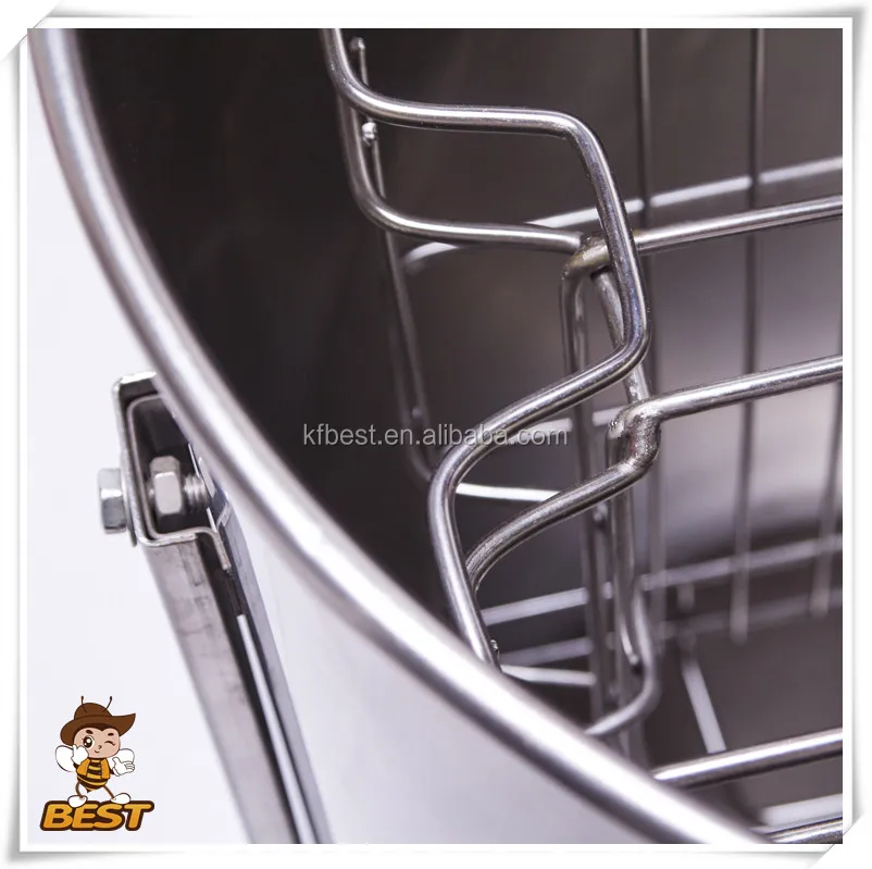 New adjustable legs 2 frames manual stainless steel honey extractor