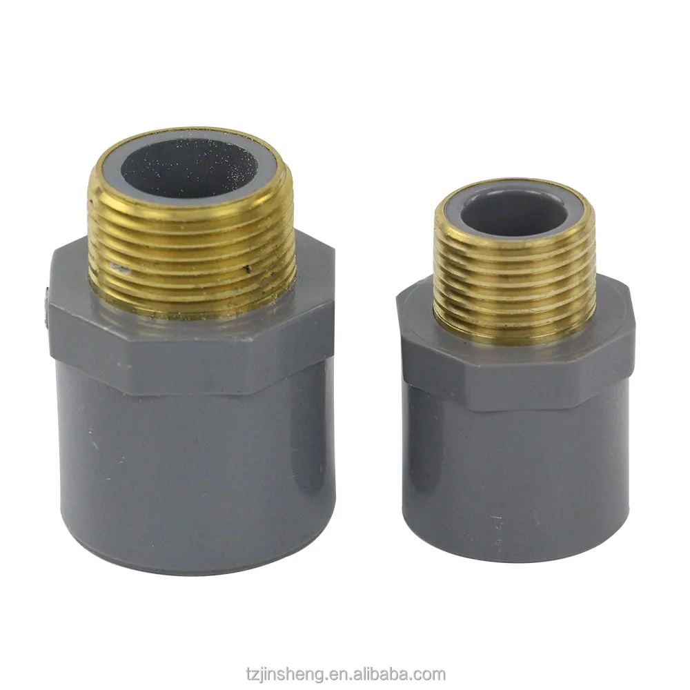 UPVC Male Pipe Fitting With Brass With 3/4' For Pipe Fitting