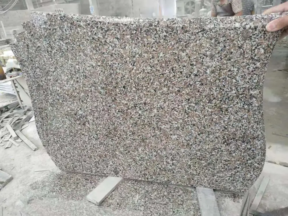 Poland/European style cherry red granite tombstone/gravestone/monument