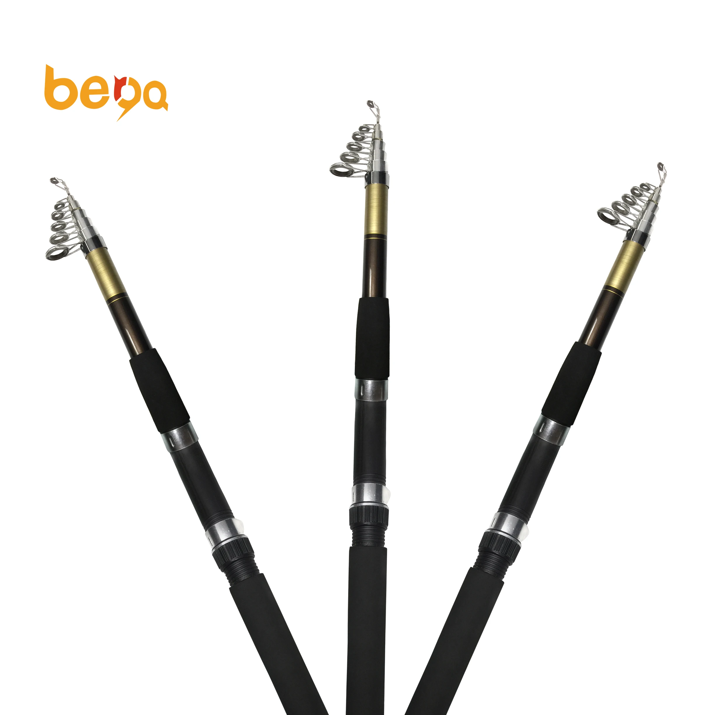 JIANGBA 3.0m Super Hard Carbon Telescopic Fishing Rod Sea Carbon Spinning Rod Metal Ring